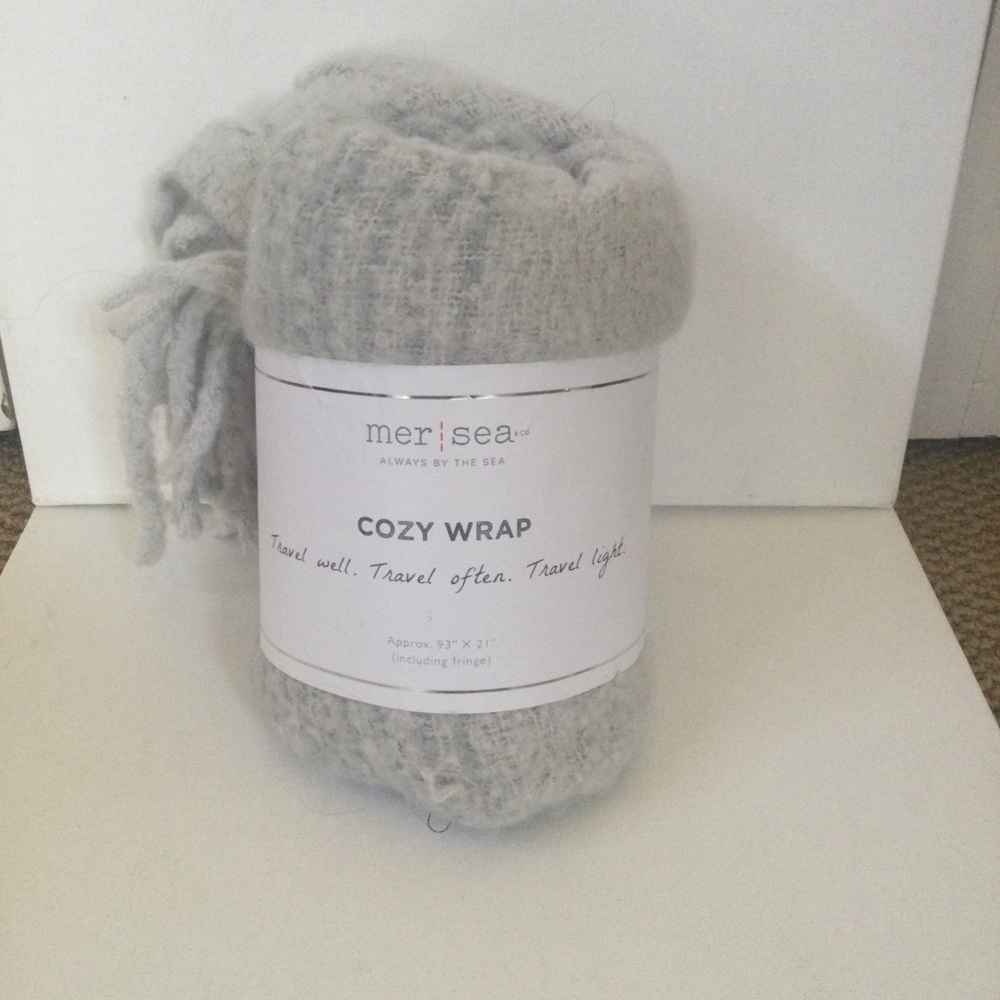 NWOT Light Gray Cozy Wrap